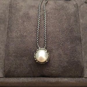 David Yurman Chatelaine Pearl Pendant Necklace
